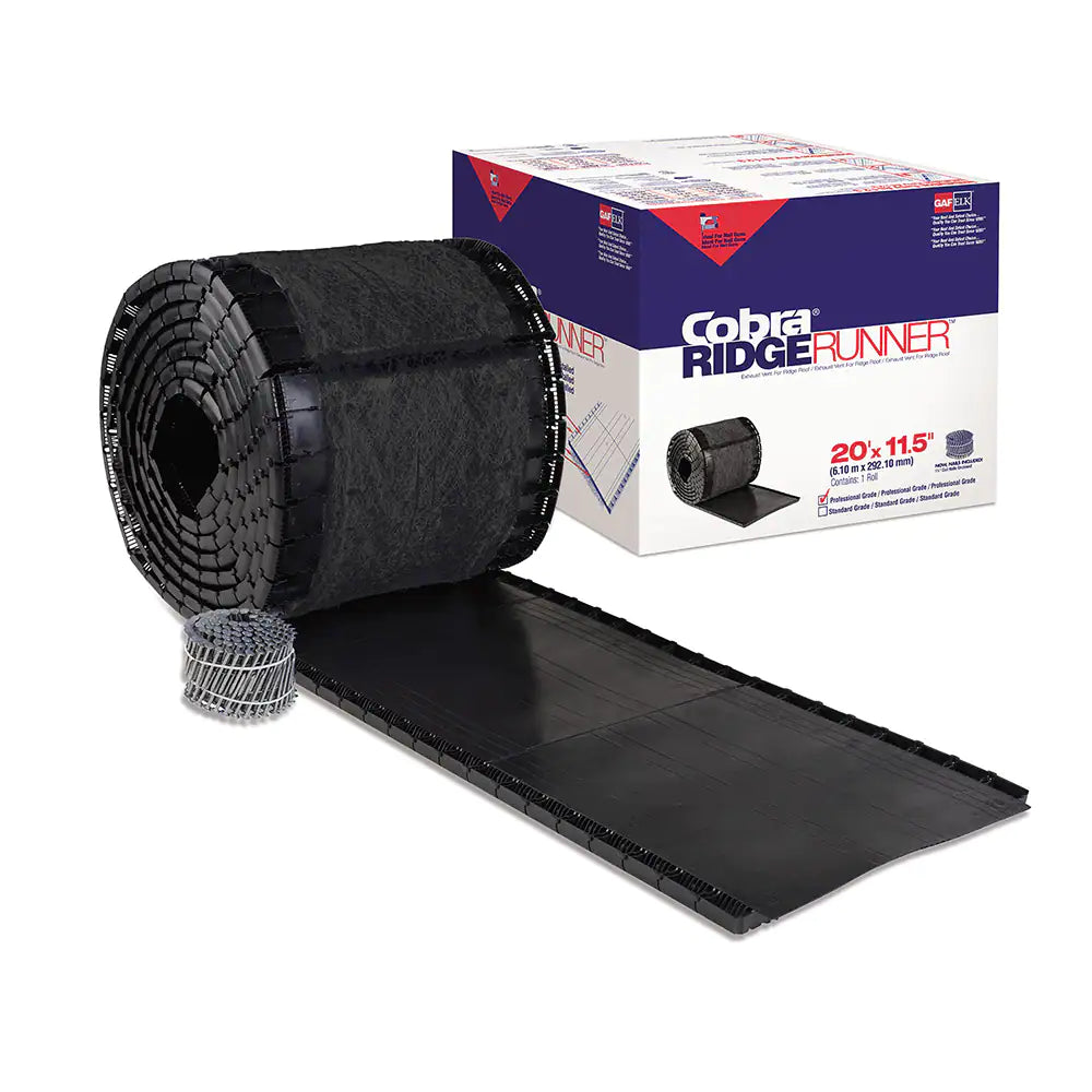 GAF - Cobra® RidgeRunner® Exhaust Vent for Roof Ridge