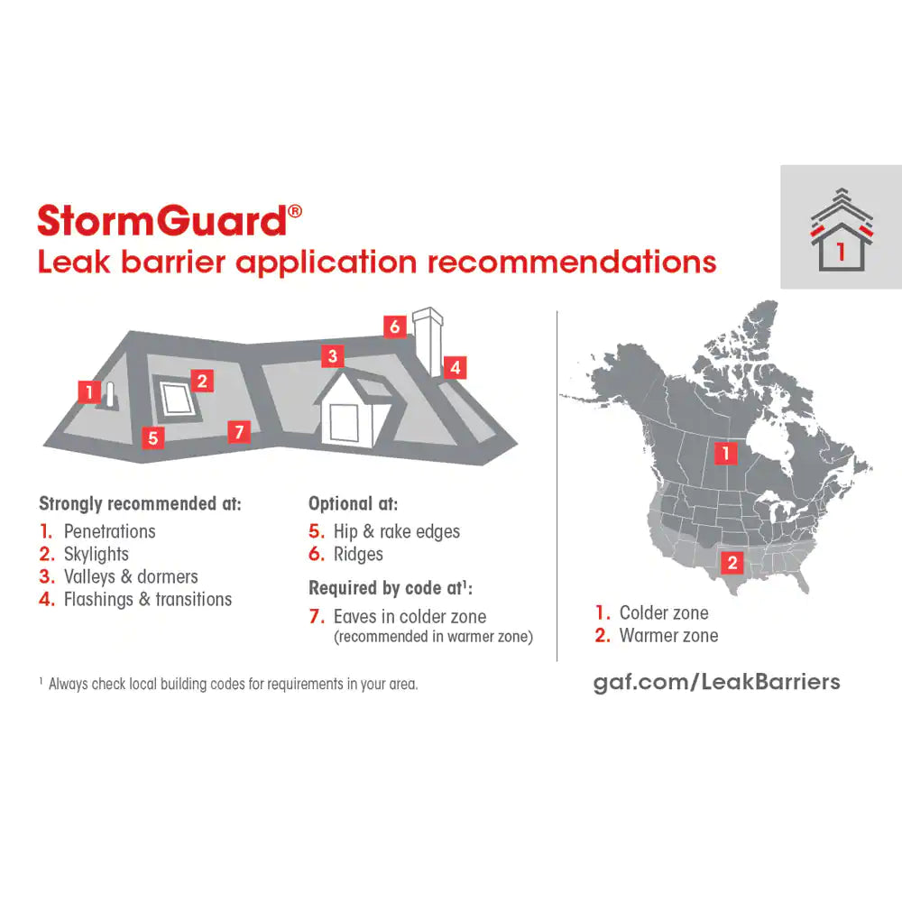 GAF - StormGuard® Film‑Surfaced Leak Barrier